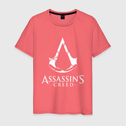 Футболка хлопковая мужская Assassin’s Creed, цвет: коралловый