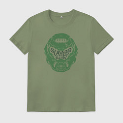 Футболка хлопковая мужская Slayers Club, цвет: авокадо