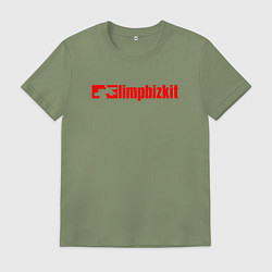 Футболка хлопковая мужская LIMP BIZKIT, цвет: авокадо