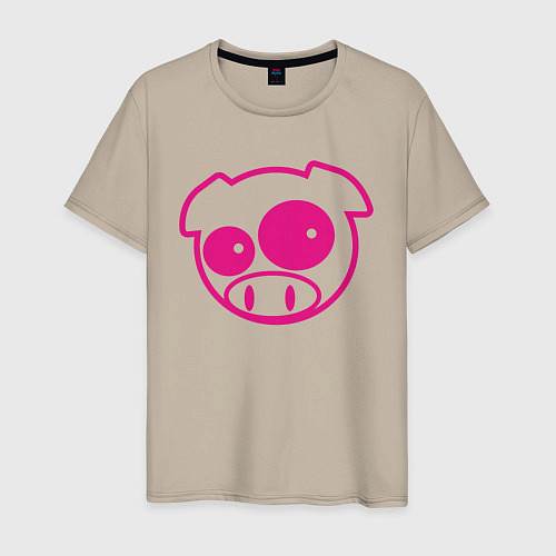 Мужская футболка Subaru Power Pig / Миндальный – фото 1