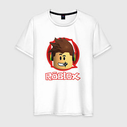 Футболка хлопковая мужская ROBLOX, цвет: белый