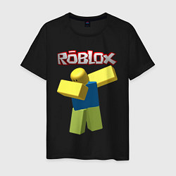 Футболка хлопковая мужская Roblox Dab, цвет: черный