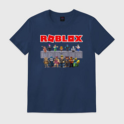 Футболка хлопковая мужская ROBLOX, цвет: тёмно-синий
