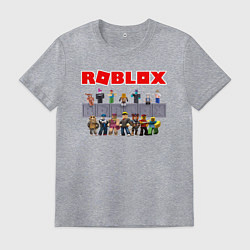 Футболка хлопковая мужская ROBLOX, цвет: меланж