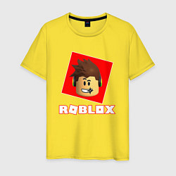 Футболка хлопковая мужская ROBLOX, цвет: желтый