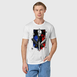 Футболка хлопковая мужская DMC, цвет: белый — фото 2
