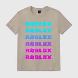 Футболка хлопковая мужская ROBLOX, цвет: миндальный