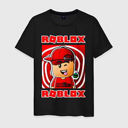 Футболка хлопковая мужская ROBLOX, цвет: черный