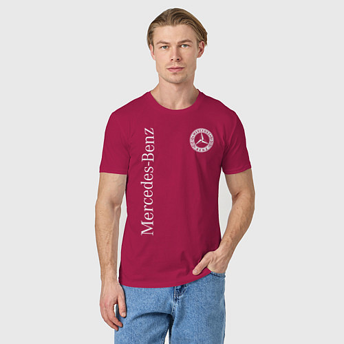 Мужская футболка MERCEDES / Маджента – фото 3