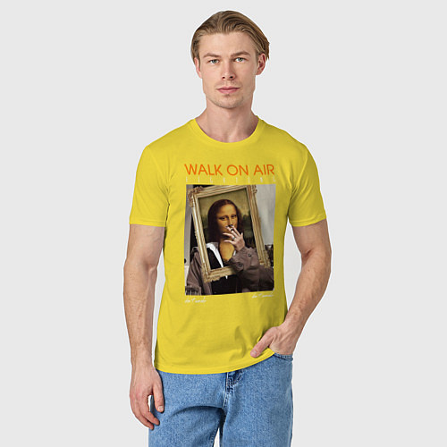 Мужская футболка Walk on Air / Желтый – фото 3