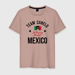 Футболка хлопковая мужская Team Canelo, цвет: пыльно-розовый