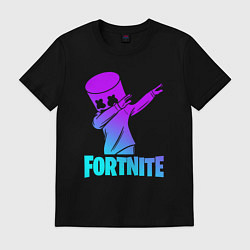 Футболка хлопковая мужская FORTNITE X MARSHMELLO, цвет: черный