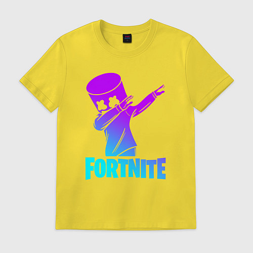 Мужская футболка FORTNITE X MARSHMELLO / Желтый – фото 1