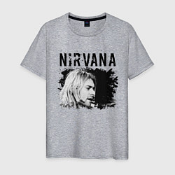 Футболка хлопковая мужская NIRVANA, цвет: меланж