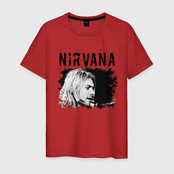 Футболка хлопковая мужская NIRVANA, цвет: красный