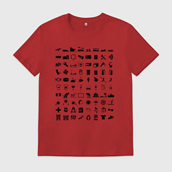 Футболка хлопковая мужская Путешественник вне рамок81, цвет: красный