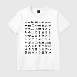 Футболка хлопковая мужская Путешественник вне рамок81, цвет: белый