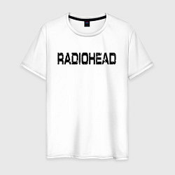 Футболка хлопковая мужская Radiohead, цвет: белый