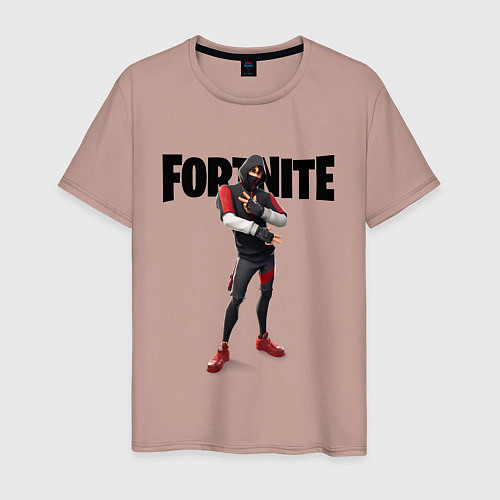 Мужская футболка FORTNITE IKONIK / Пыльно-розовый – фото 1