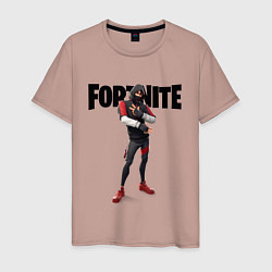 Футболка хлопковая мужская FORTNITE IKONIK, цвет: пыльно-розовый