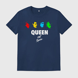 Футболка хлопковая мужская Queen, цвет: тёмно-синий