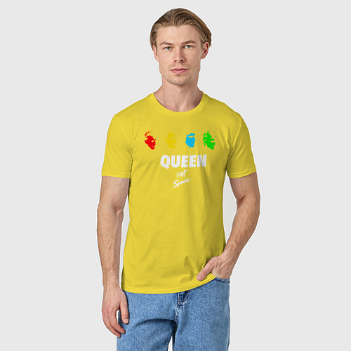 Мужская футболка Queen / Желтый – фото 3