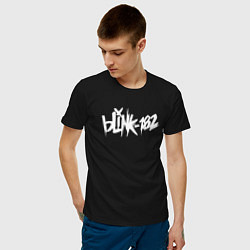 Футболка хлопковая мужская Blink 182, цвет: черный — фото 2
