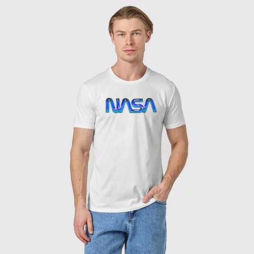 Мужская футболка NASA / Белый – фото 3