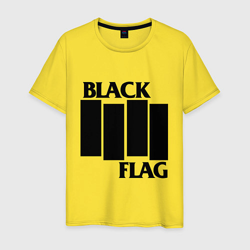 Мужская футболка BLACK FLAG / Желтый – фото 1