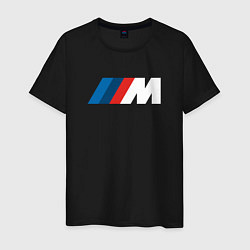 Футболка хлопковая мужская BMW M LOGO 2020, цвет: черный