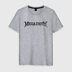 Футболка хлопковая мужская Megadeth, цвет: меланж