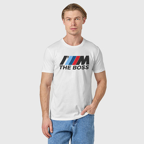 Мужская футболка BMW THE BOSS / Белый – фото 3