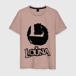 Футболка хлопковая мужская Louna, цвет: пыльно-розовый