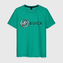 Футболка хлопковая мужская Buick цвета зеленый — фото 1