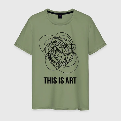 Мужская футболка This is art / Авокадо – фото 1