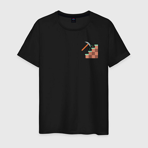 Мужская футболка Minecraft в моем сердце / Черный – фото 1