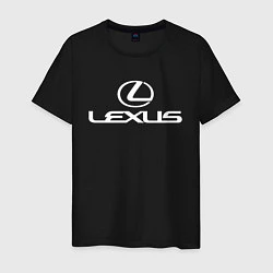 Футболка хлопковая мужская LEXUS, цвет: черный