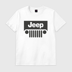 Футболка хлопковая мужская I'm Jeep, цвет: белый
