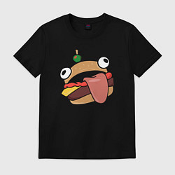 Футболка хлопковая мужская Fortnite Burger, цвет: черный