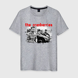 Футболка хлопковая мужская The Cranberries цвета меланж — фото 1