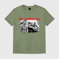 Футболка хлопковая мужская The Cranberries, цвет: авокадо