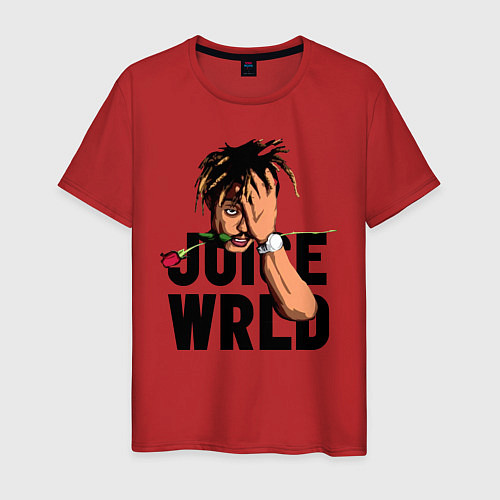 Мужская футболка Juice WRLD / Красный – фото 1