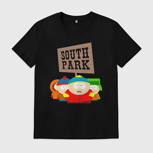 Мужская футболка ЮЖНЫЙ ПАРК / Черный – фото 1