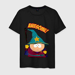 Футболка хлопковая мужская CARTMAN, цвет: черный