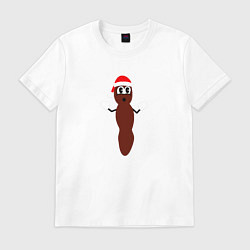 Футболка хлопковая мужская South Park Мистер Хэнки, цвет: белый