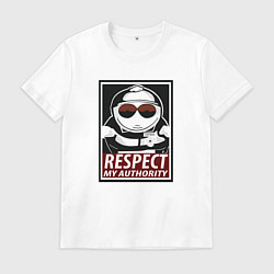 Футболка хлопковая мужская ЮЖНЫЙ ПАРК, цвет: белый