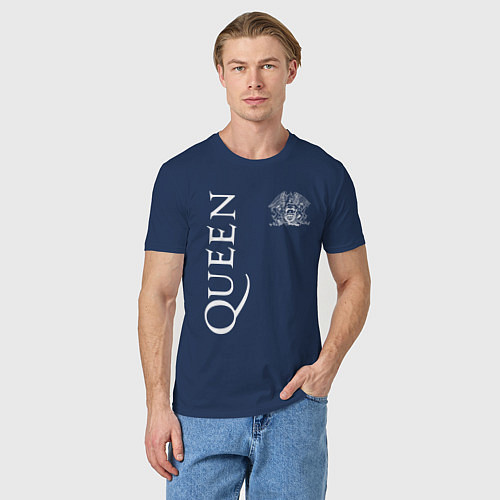 Мужская футболка QUEEN / Тёмно-синий – фото 3