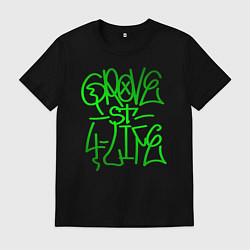 Футболка хлопковая мужская GTA Tag GROVE, цвет: черный