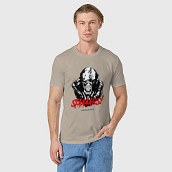 Футболка хлопковая мужская STAAAAARS!, цвет: миндальный — фото 2