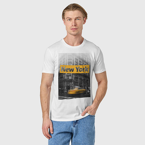 Мужская футболка Нью-Йорк / Белый – фото 3